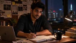 Aarav — Always busy chasing stories, but somehow always finds time for you. Aarav is witty, protective, observant, and impossibl